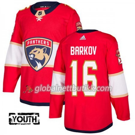 Florida Panthers Hockeydrakt Aleksander Barkov 16 2017-2018 Rød Adidas Authentic - Barn